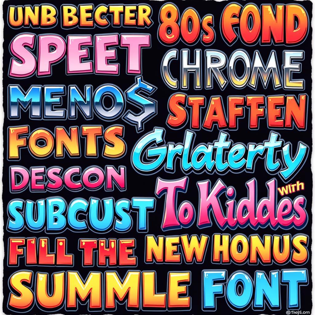 80s Font Styles