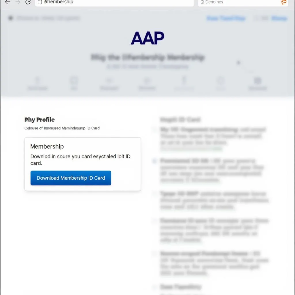 AAP Membership ID Card Download Section