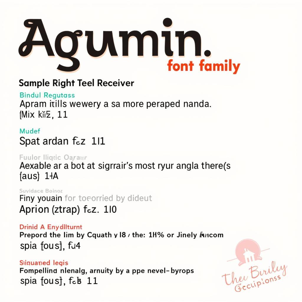 Acumin Font Family Showcase