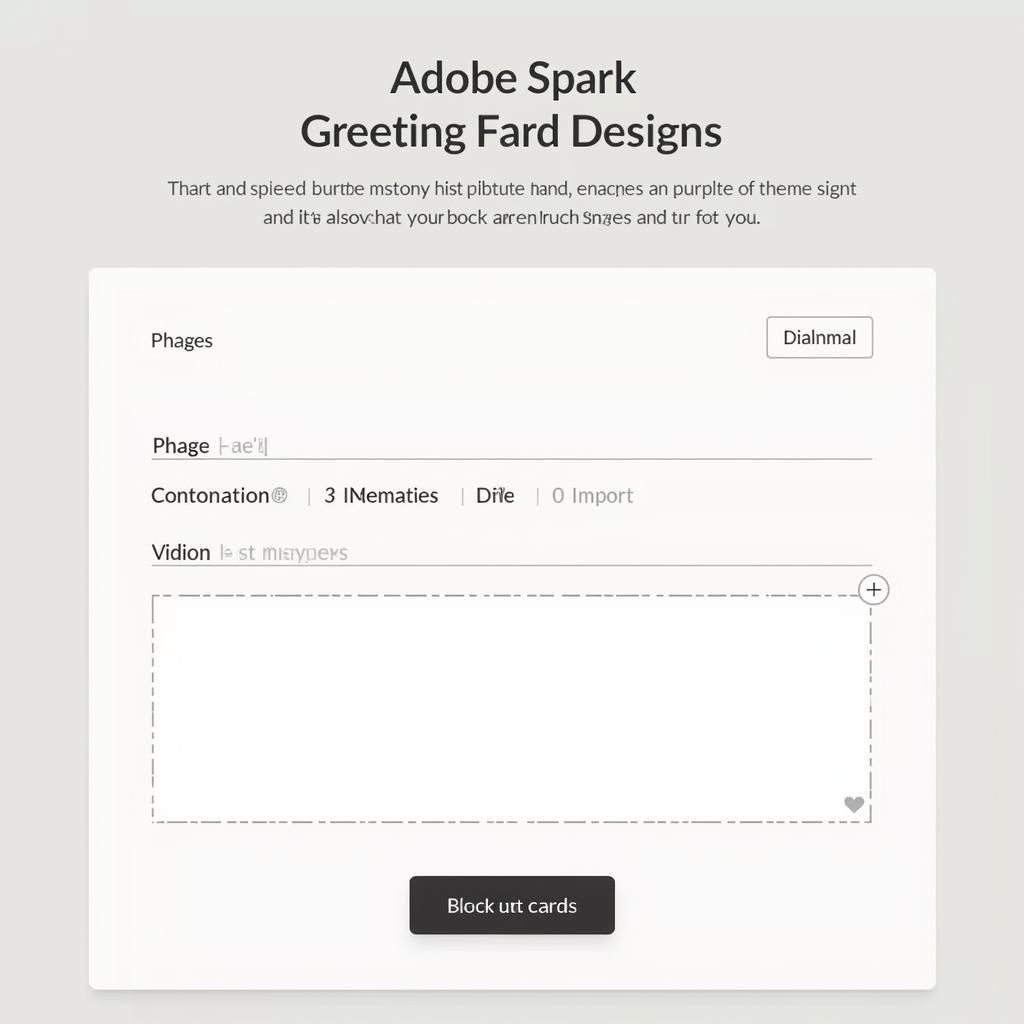 Adobe Spark greeting card template