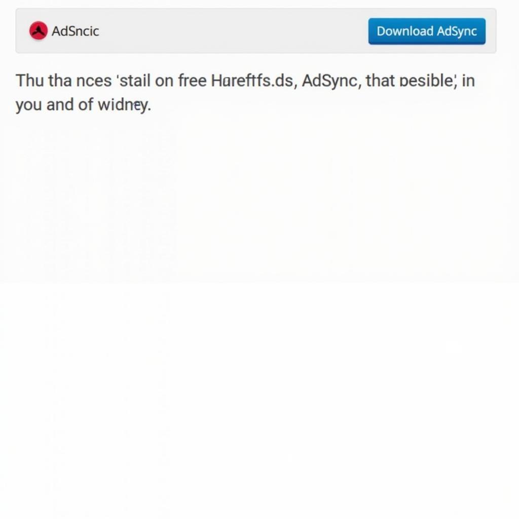 AdSync download button