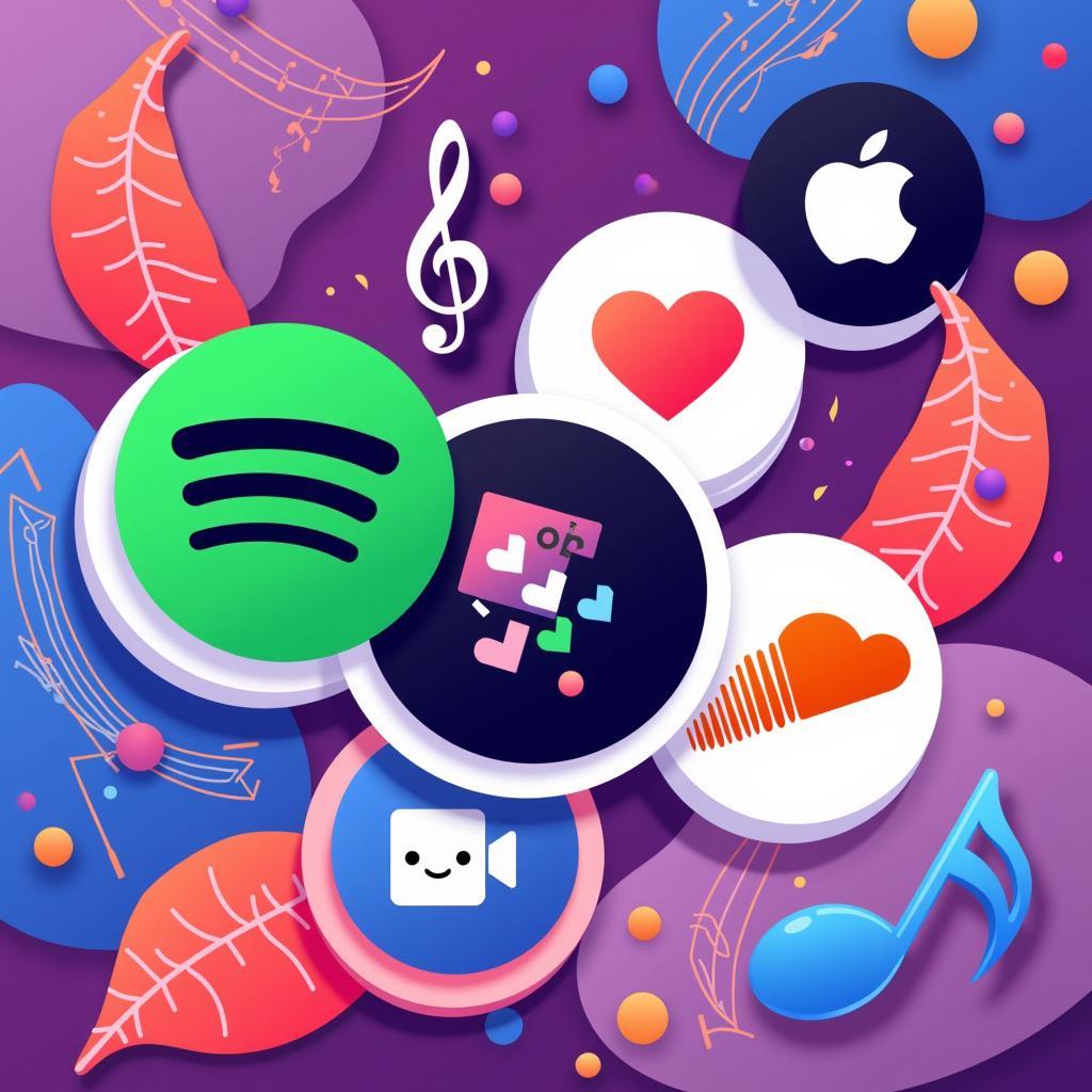 Music Platforms Illustration