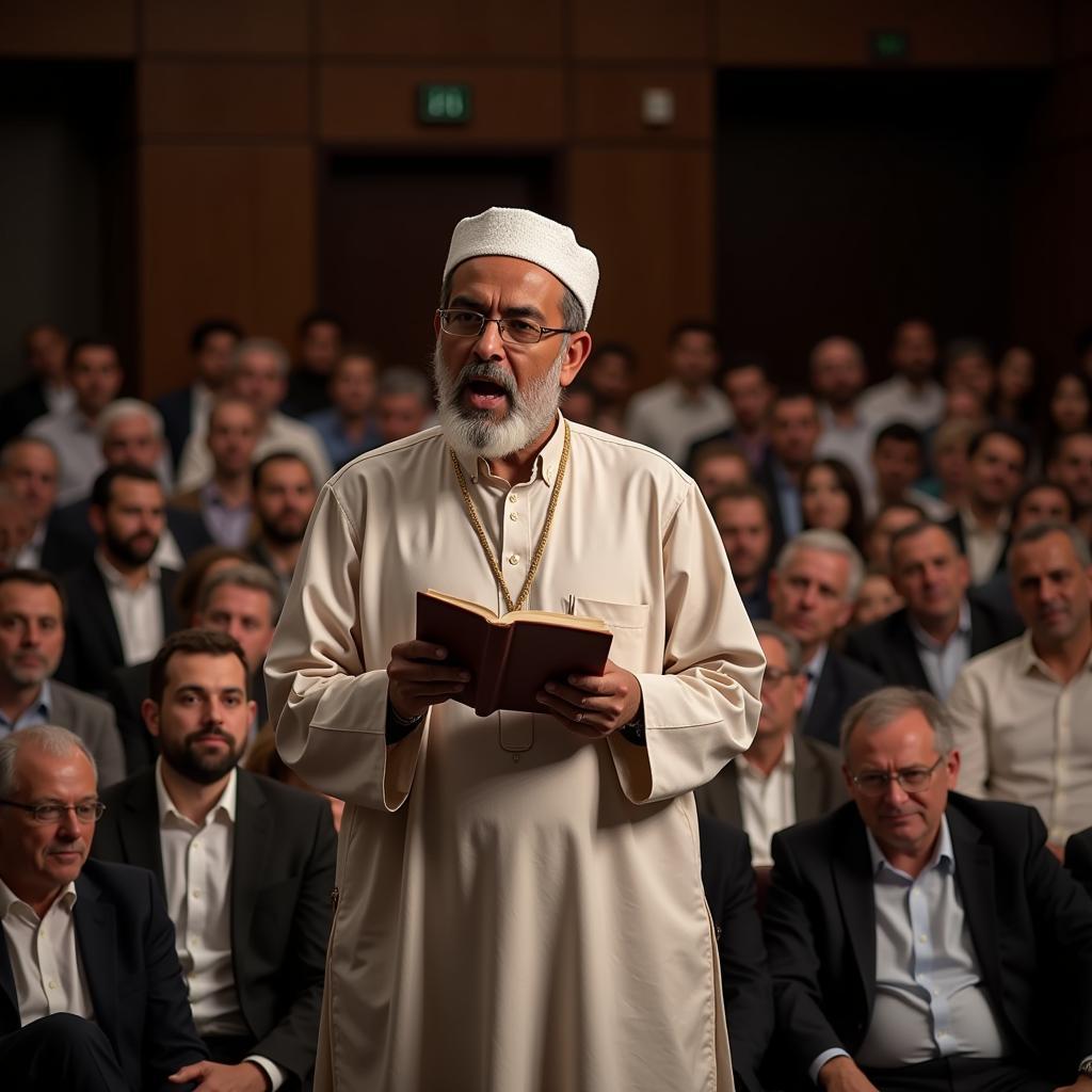 Sheikh Albani Zaria Delivering a Lecture