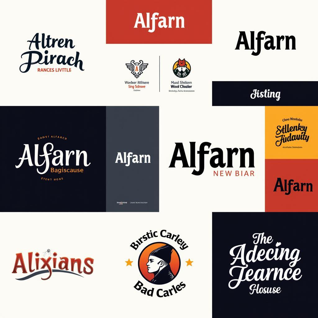 Alfarn font examples