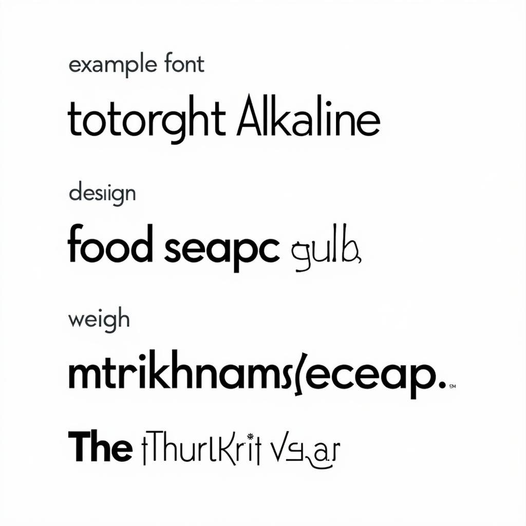 Alkaline Font Example