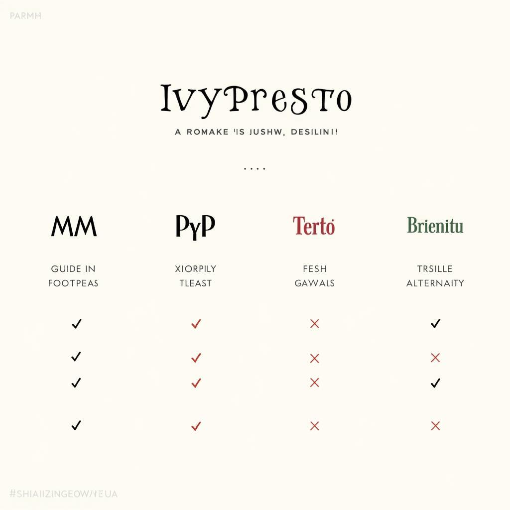 Alternatives to IvyPresto Display Font