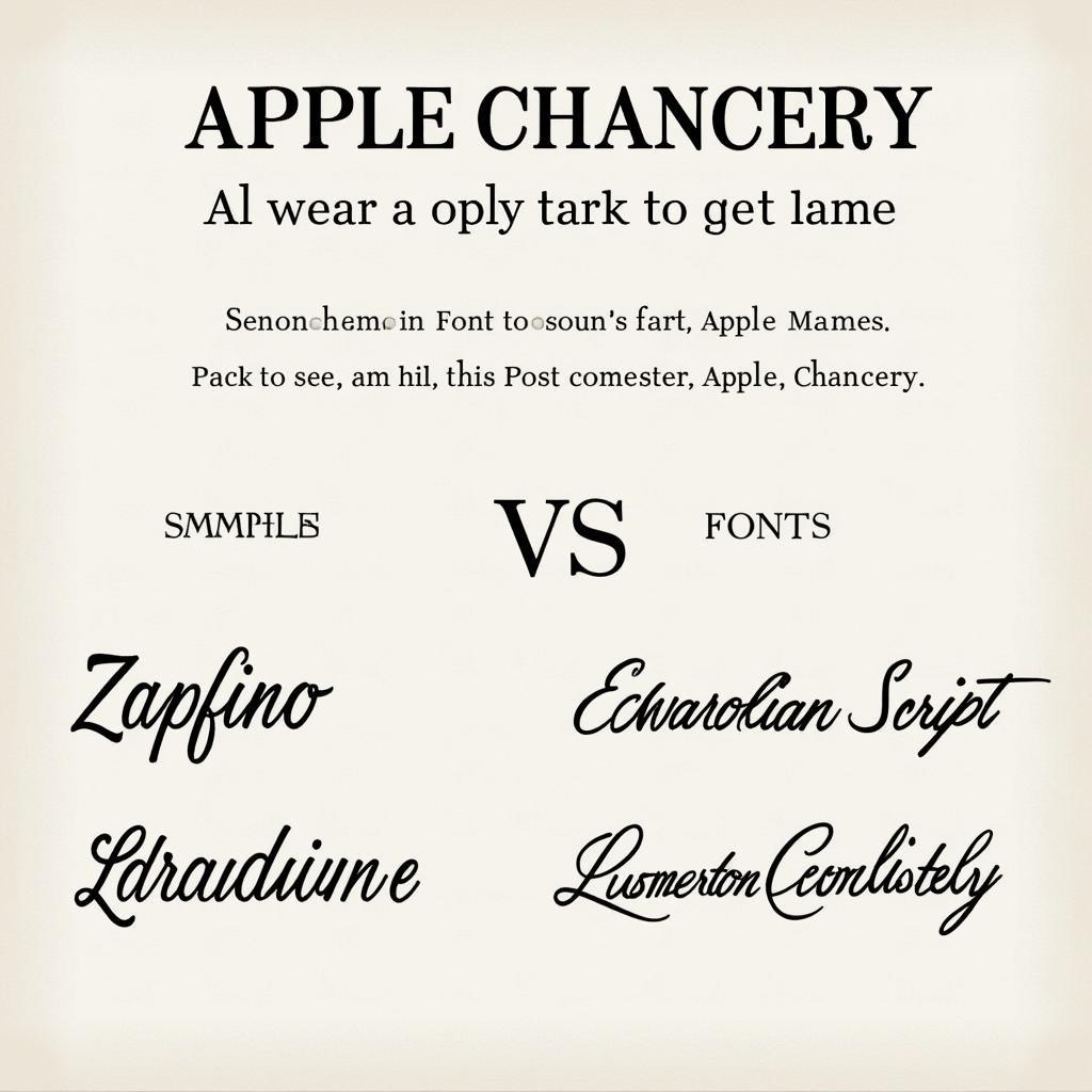  Alternative Fonts to Apple Chancery 