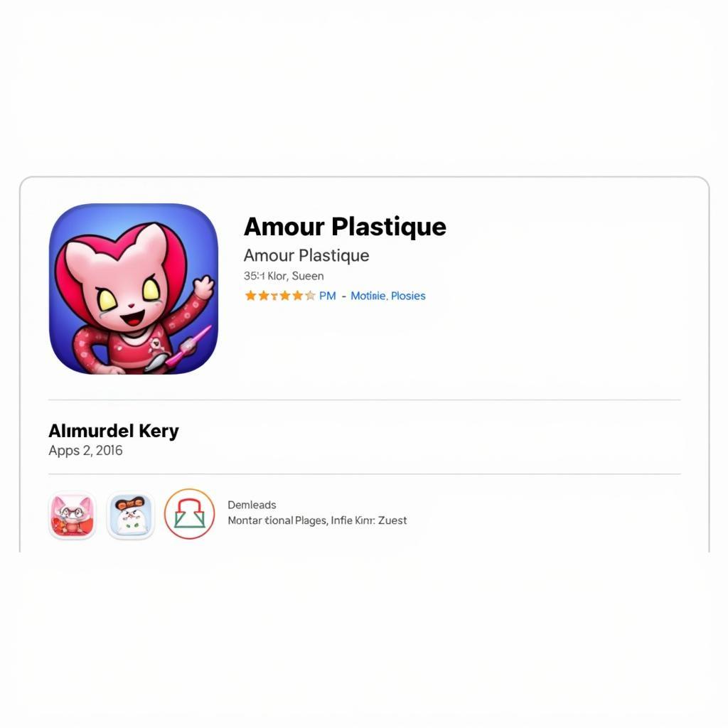 Amour Plastique App Store Page