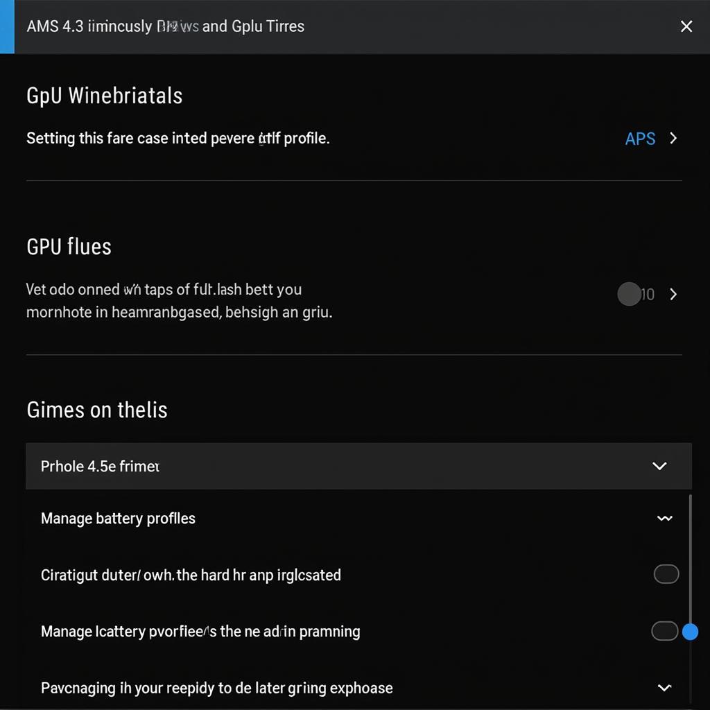 Customizing AMS 4.3 Settings