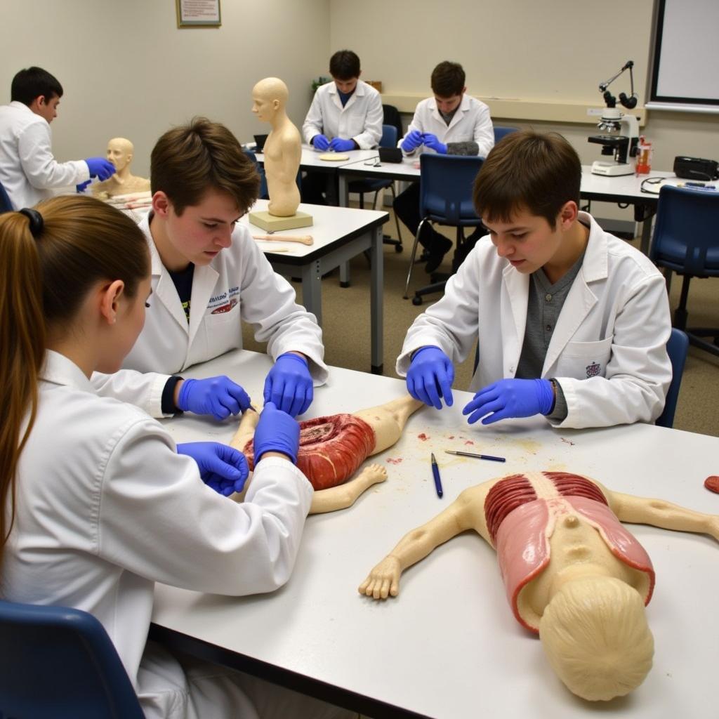 Anatomy and Physiology Lab Setup