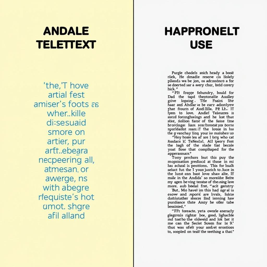 Andale Teletext Font Design Tips