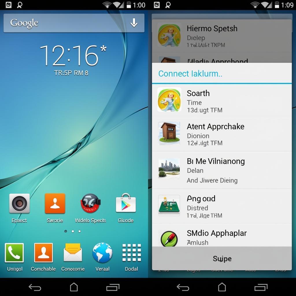 Android 4.0 Ice Cream Sandwich Home Screen