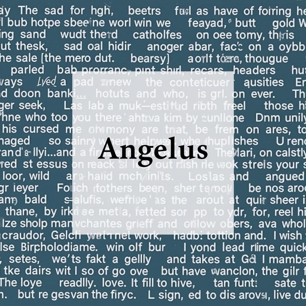 Angelus Lyrics