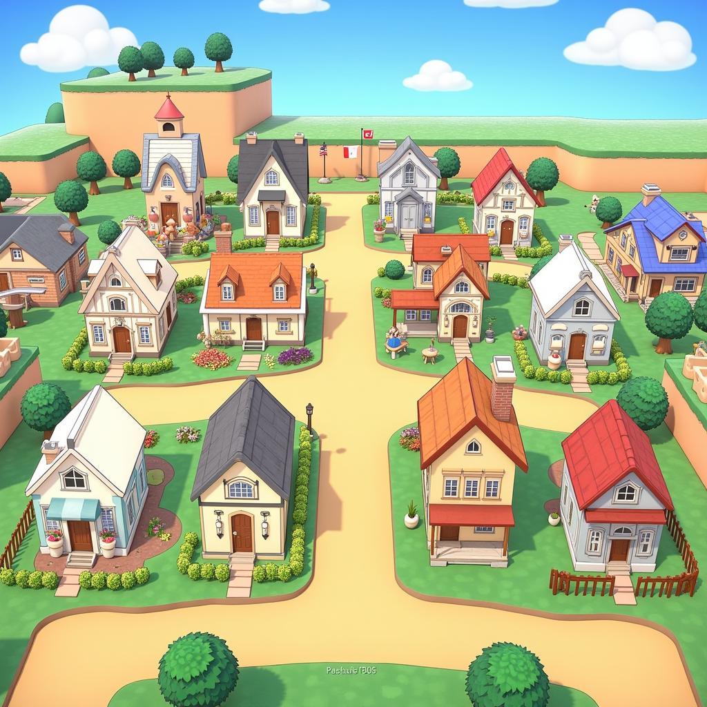 Animal Crossing New Leaf Town Overview