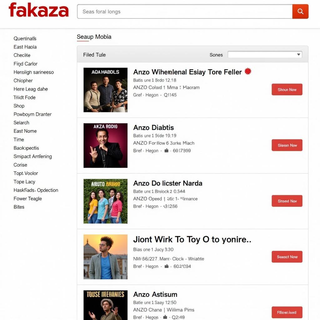 Downloading Anzo Music on Fakaza