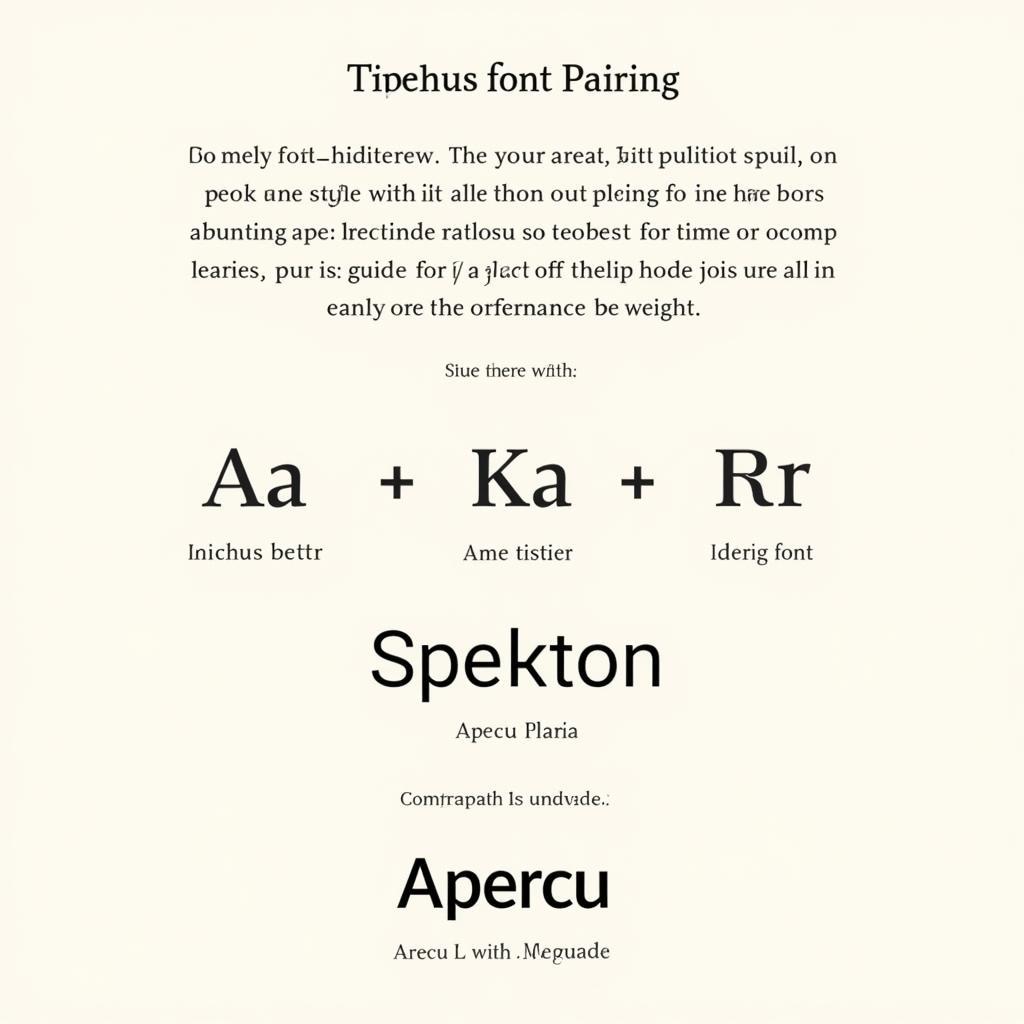 Apercu Font Pairing