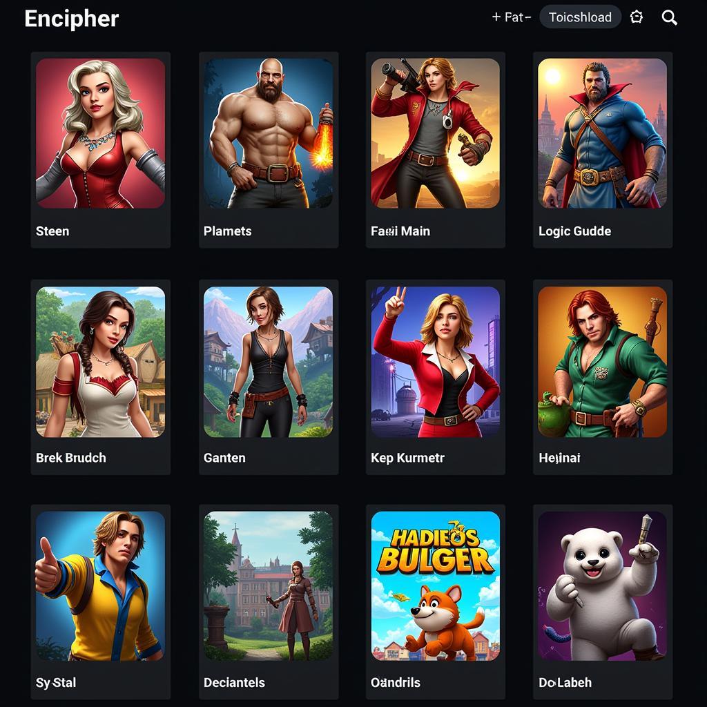 Diverse APK Game Selection on Encipher Download