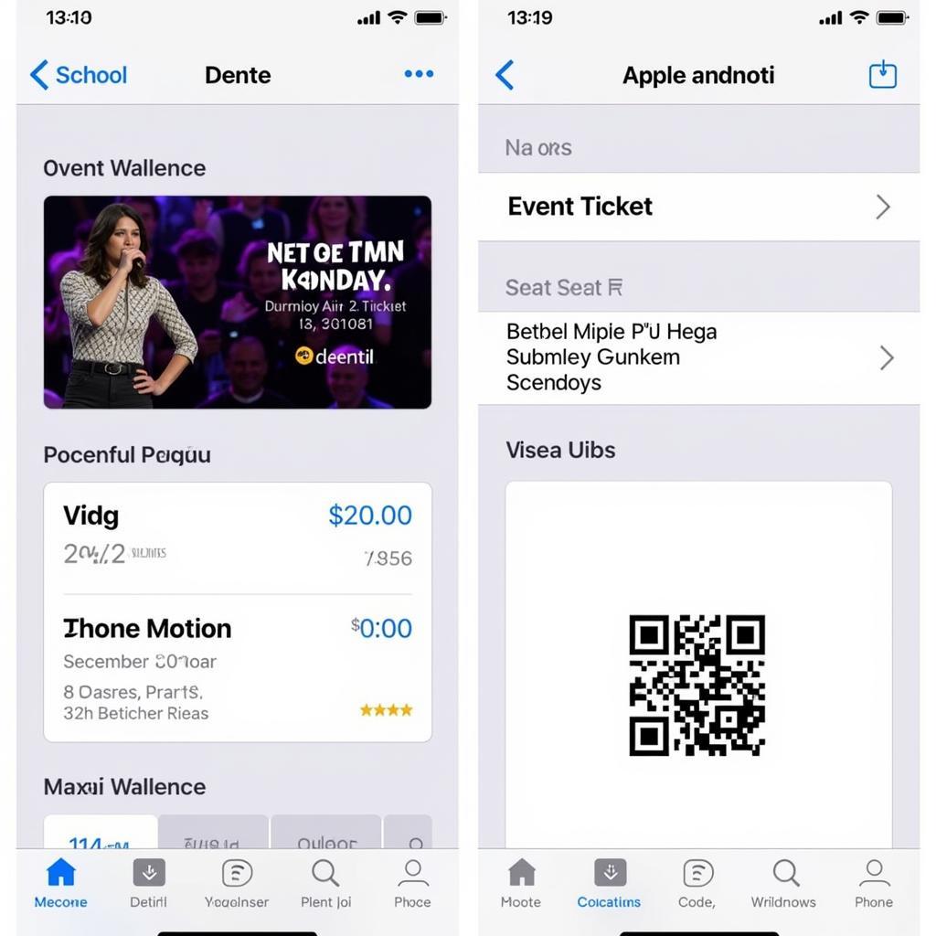 Viewing Ticket in Apple Wallet