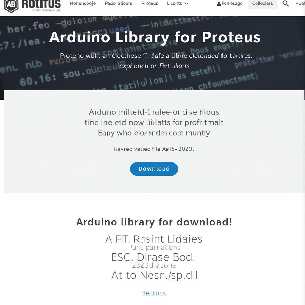 Downloading Arduino Library for Proteus