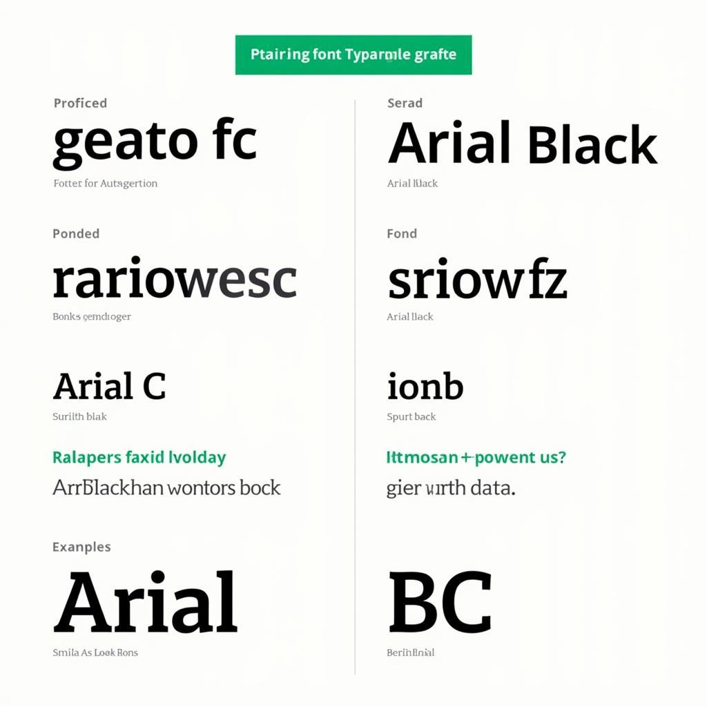 Arial Black Font Pairing Examples