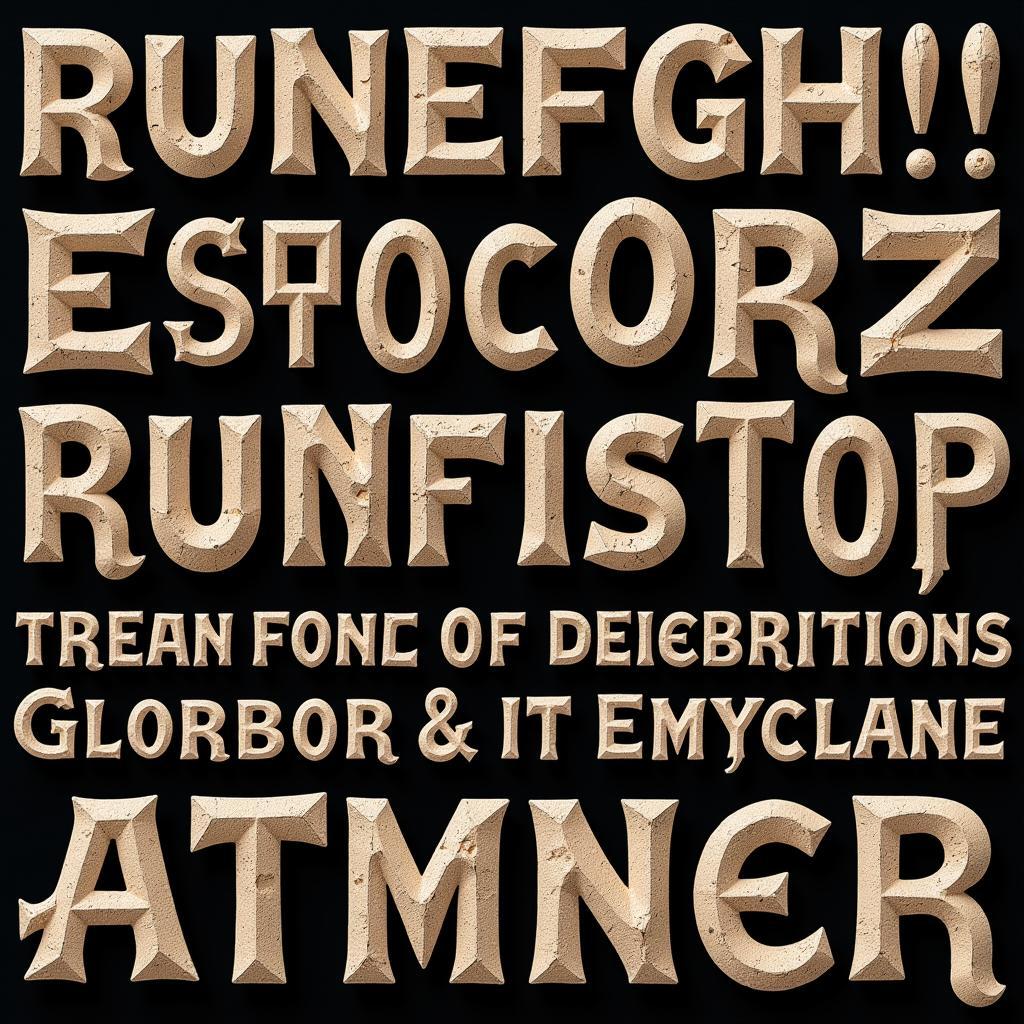 Artifact Font Examples