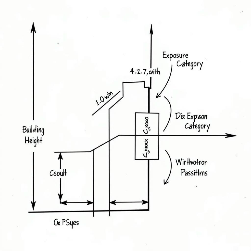 ASCE 7-16 Wind Load Calculations Diagram