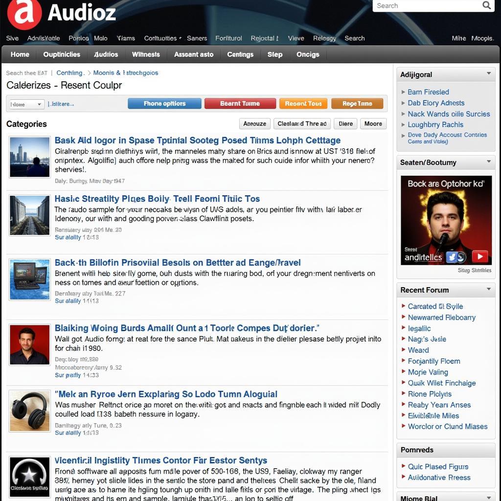 Audioz Download Interface