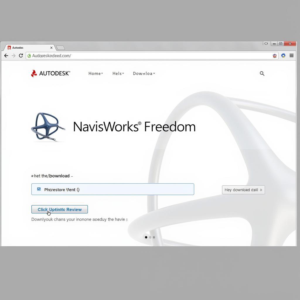 Autodesk Navisworks Freedom download page