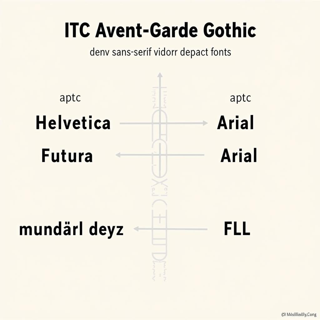 ITC Avant Garde Gothic Font vs. Other Sans-Serif Fonts