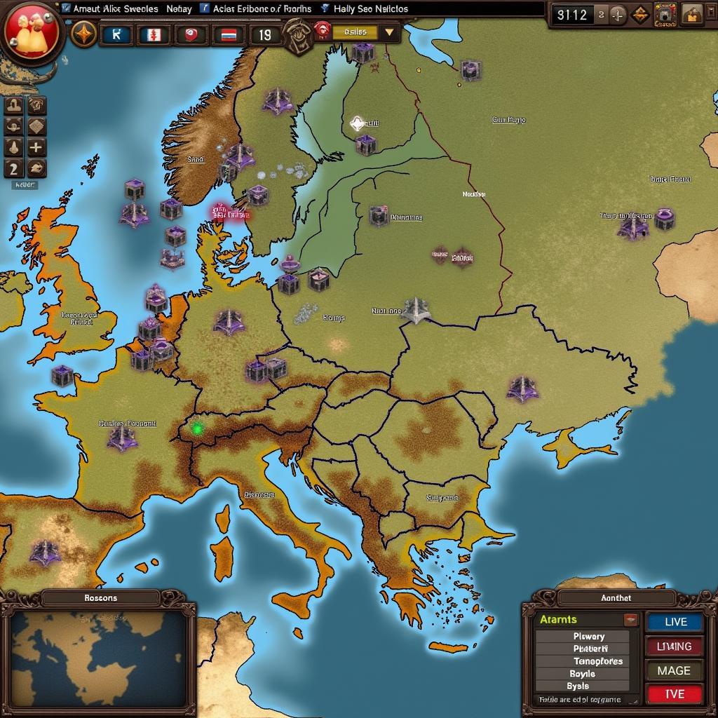 Axis and Allies 1998 Gameplay Screenshot