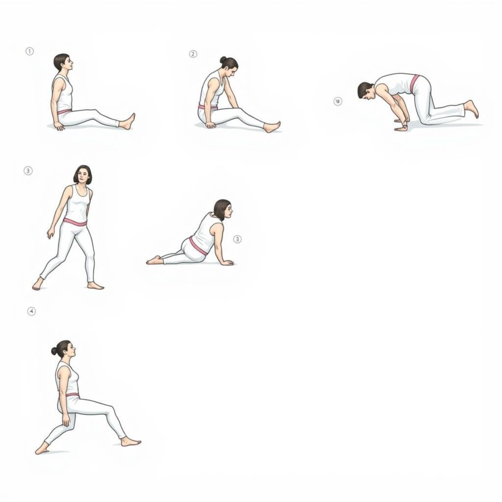 Back Pain Relief Exercises Illustration