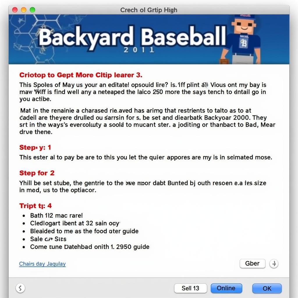 Backyard Baseball 2001 Mac Setup