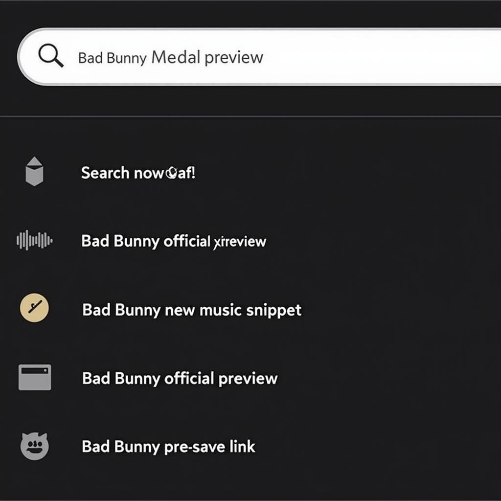 Bad Bunny Official Preview Search Tips