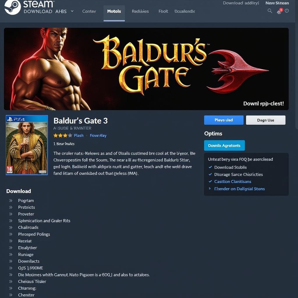 Downloading Baldur's Gate 3 on PC