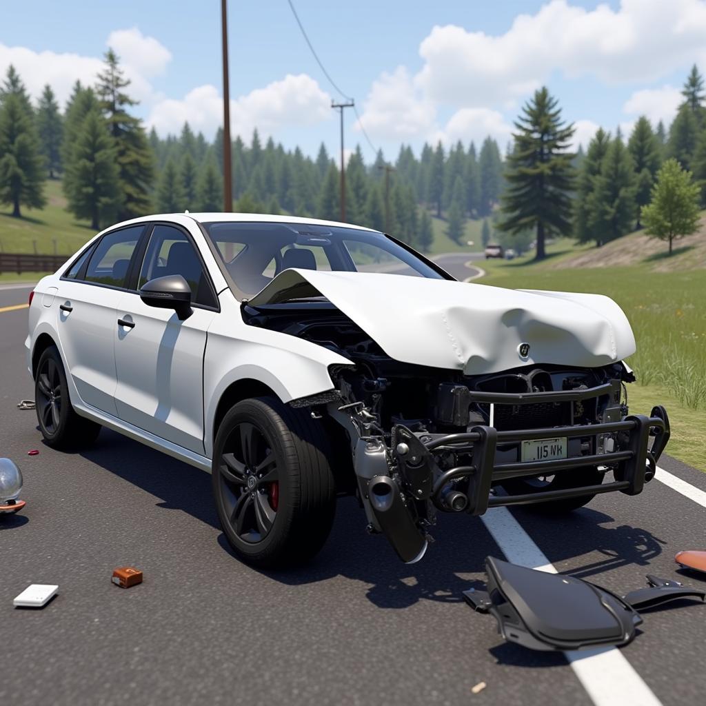 BeamNG Drive Crash Physics Simulation