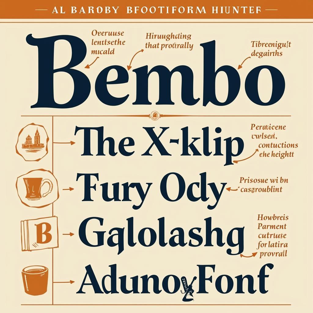 Characteristics of Bembo Font