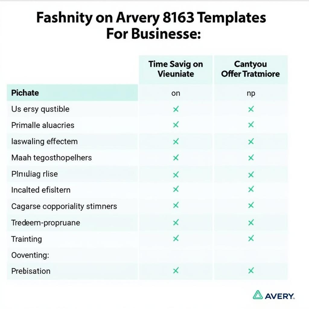 Advantages of Avery 8163 template for business