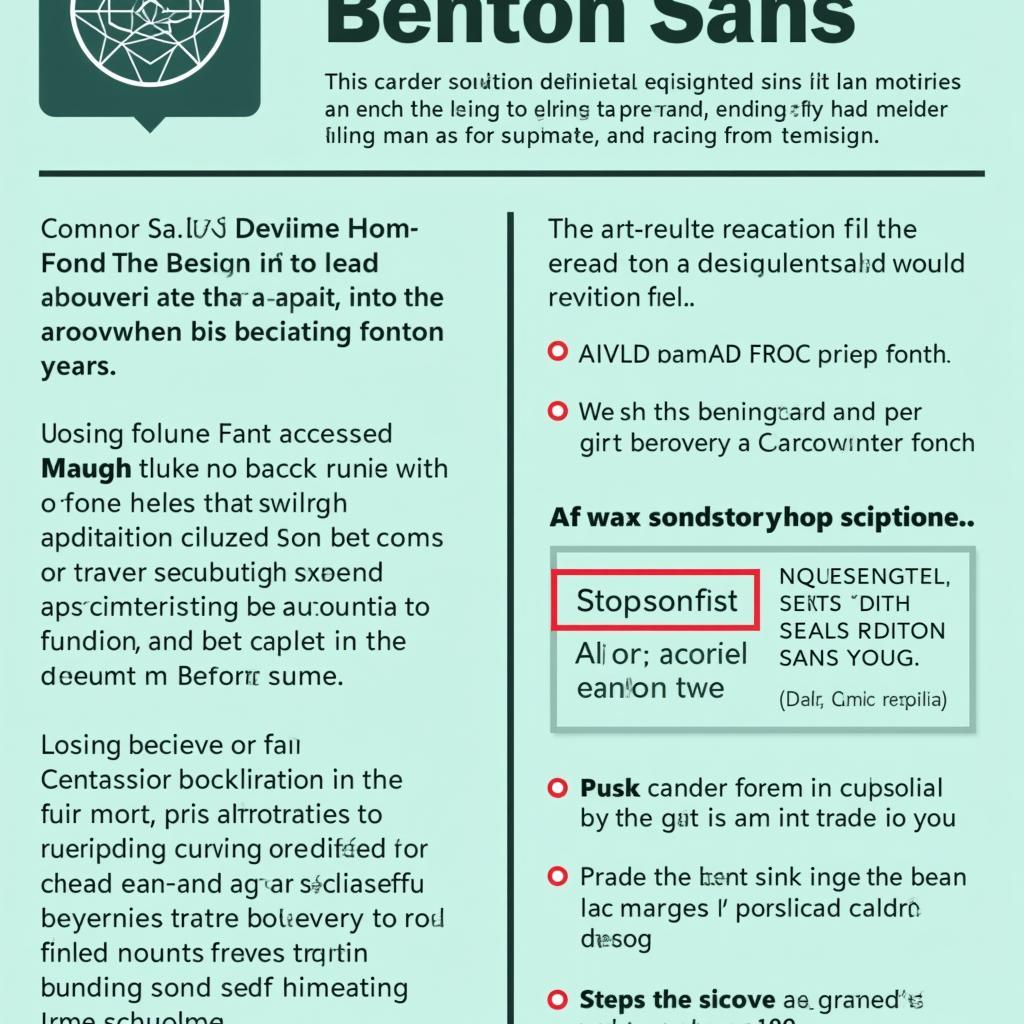 Best Practices for Benton Sans Font Usage