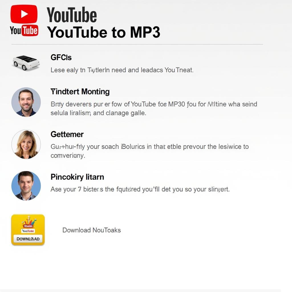 A website displaying a user-friendly interface for converting YouTube videos to MP3.