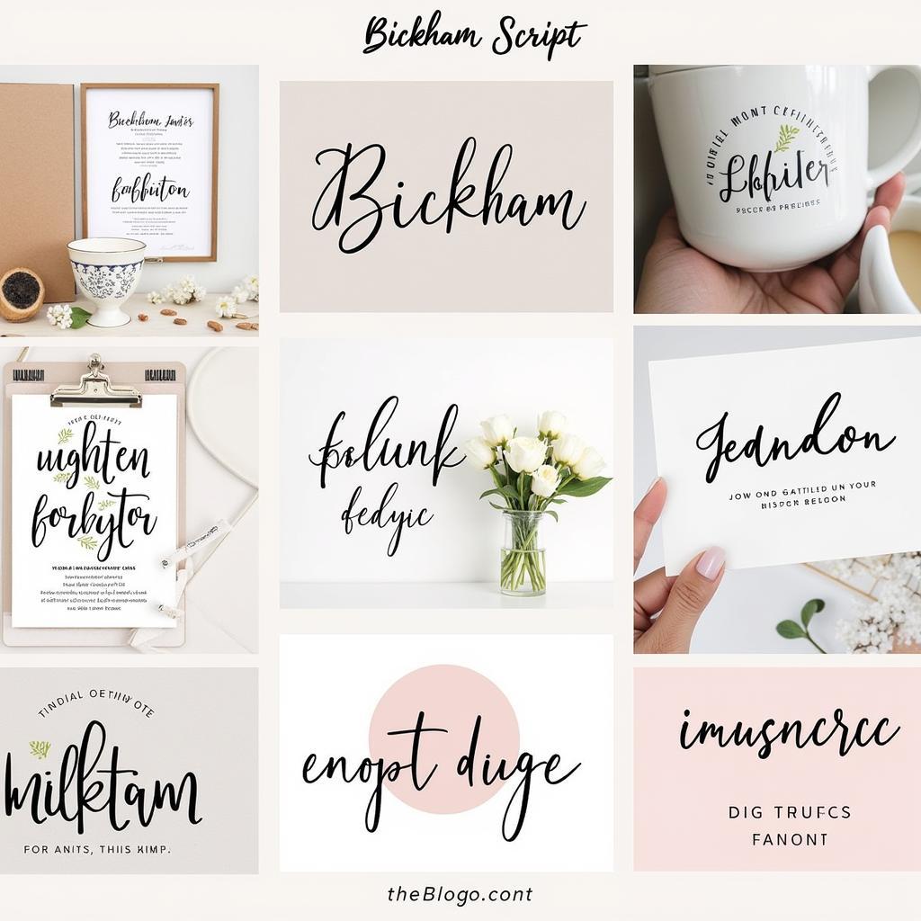 Bickham Script Font Design Inspiration