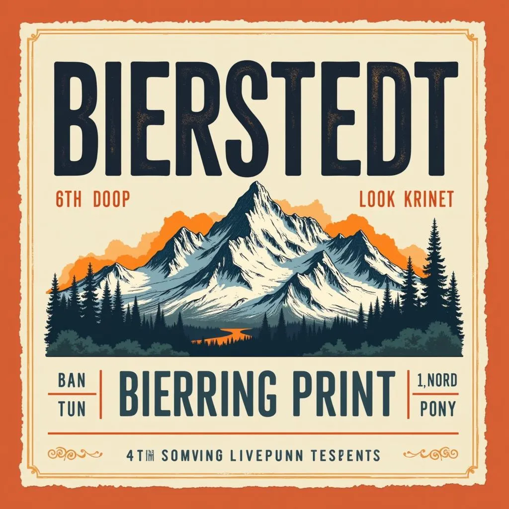 Bierstadt Font Used in Print Design