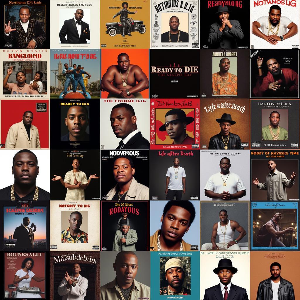 Album covers of Notorious B.I.G.