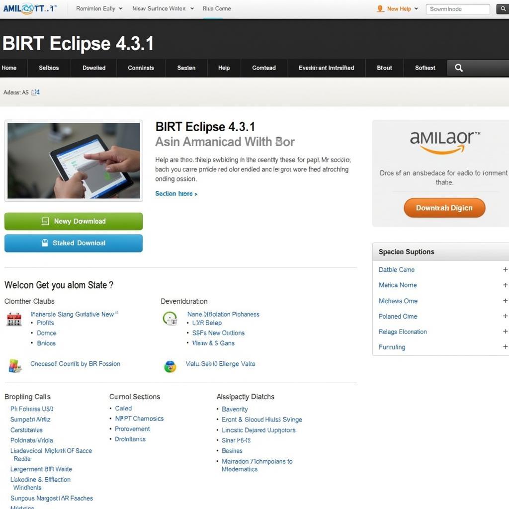 BIRT Eclipse 4.3.1 Download Screen