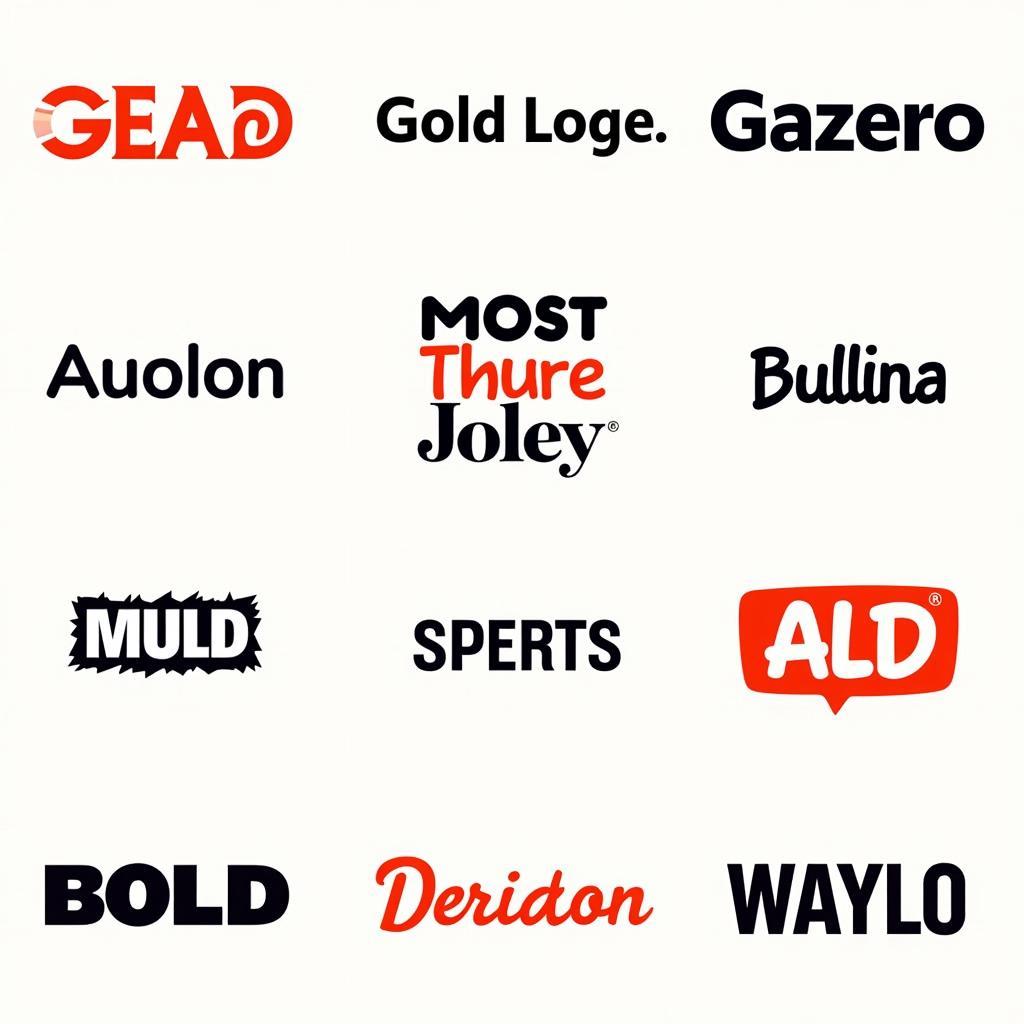 Bold Font Examples