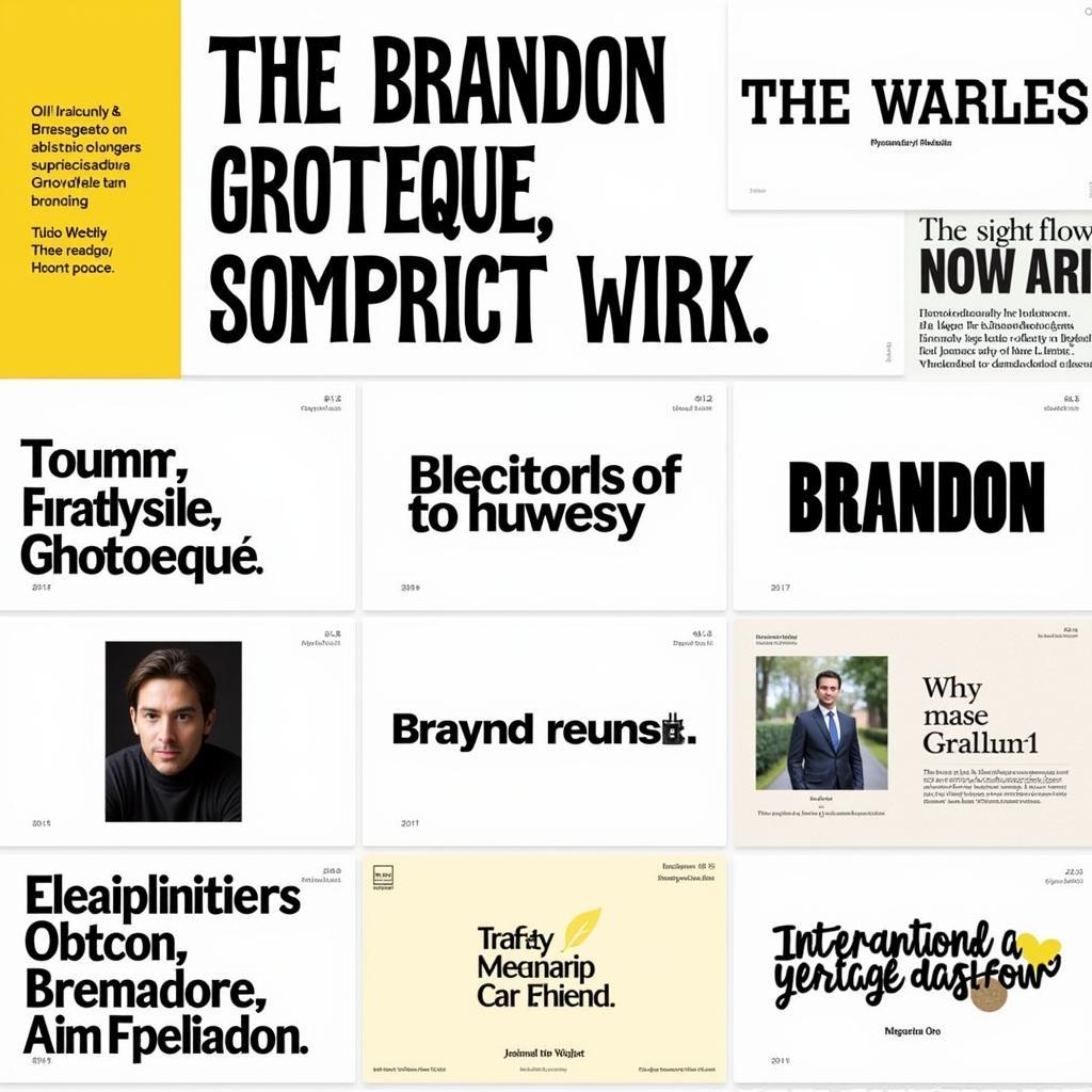 Brandon Grotesque Examples