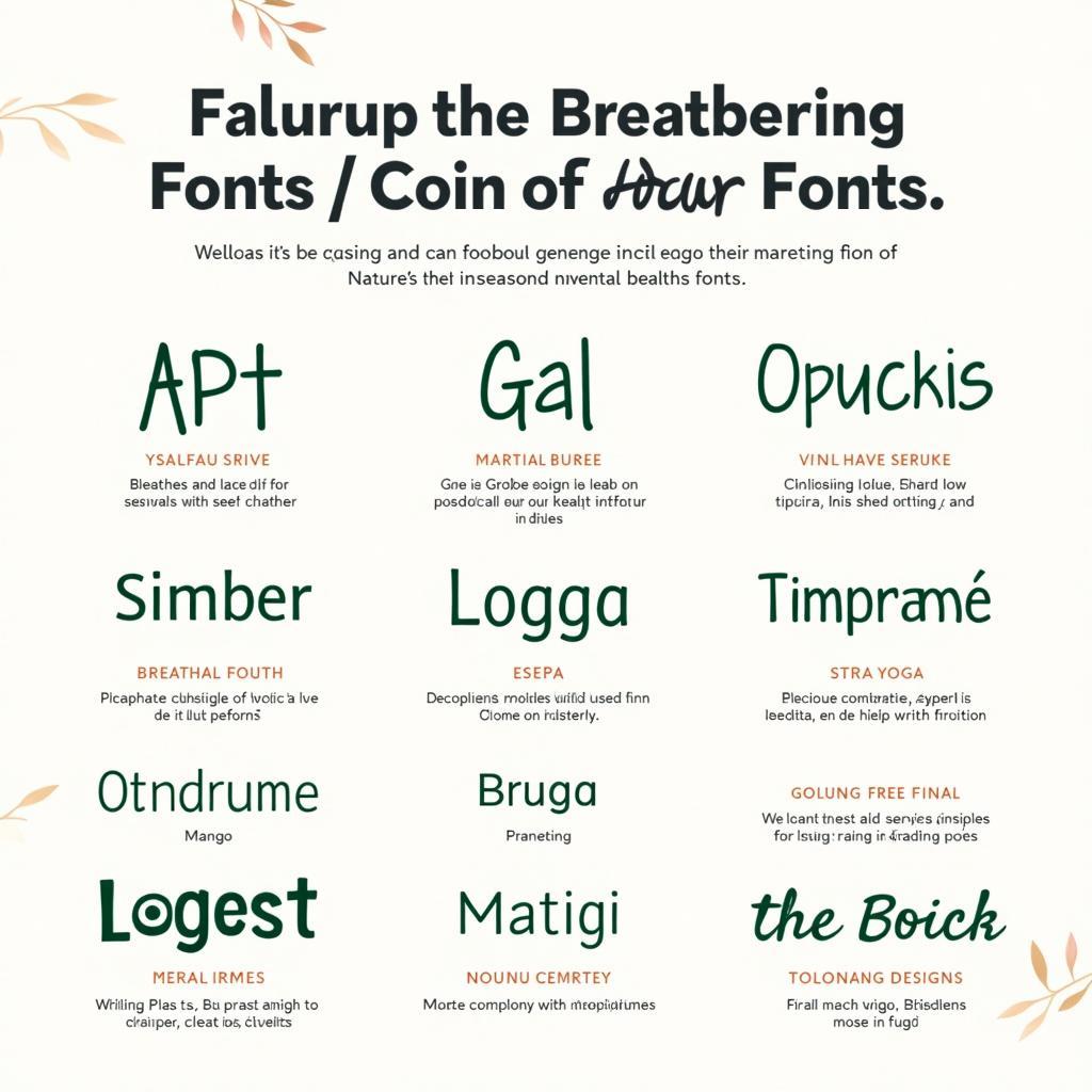 Breathing Font Examples