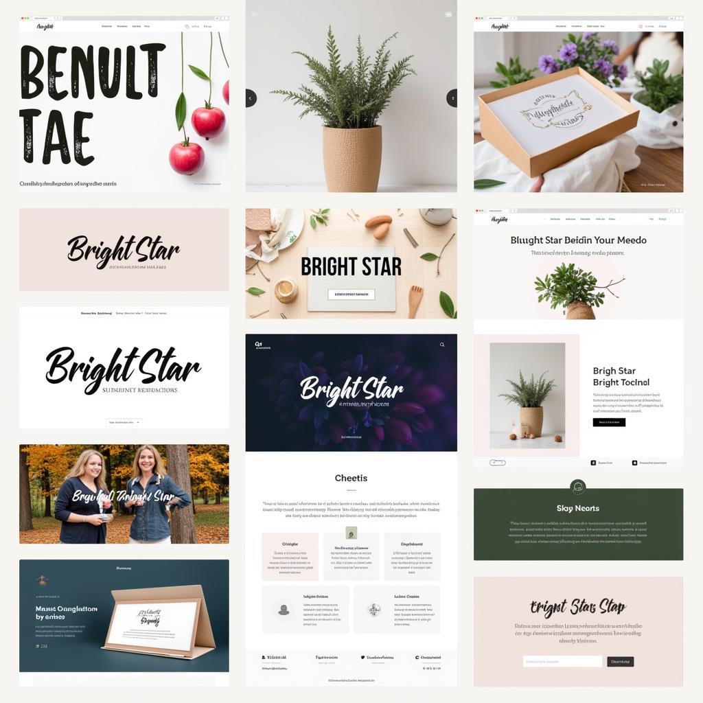 Design Inspiration Using Bright Star Script