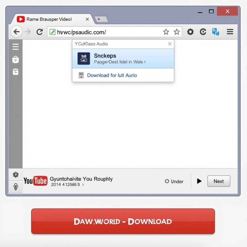 browser extension for youtube audio download