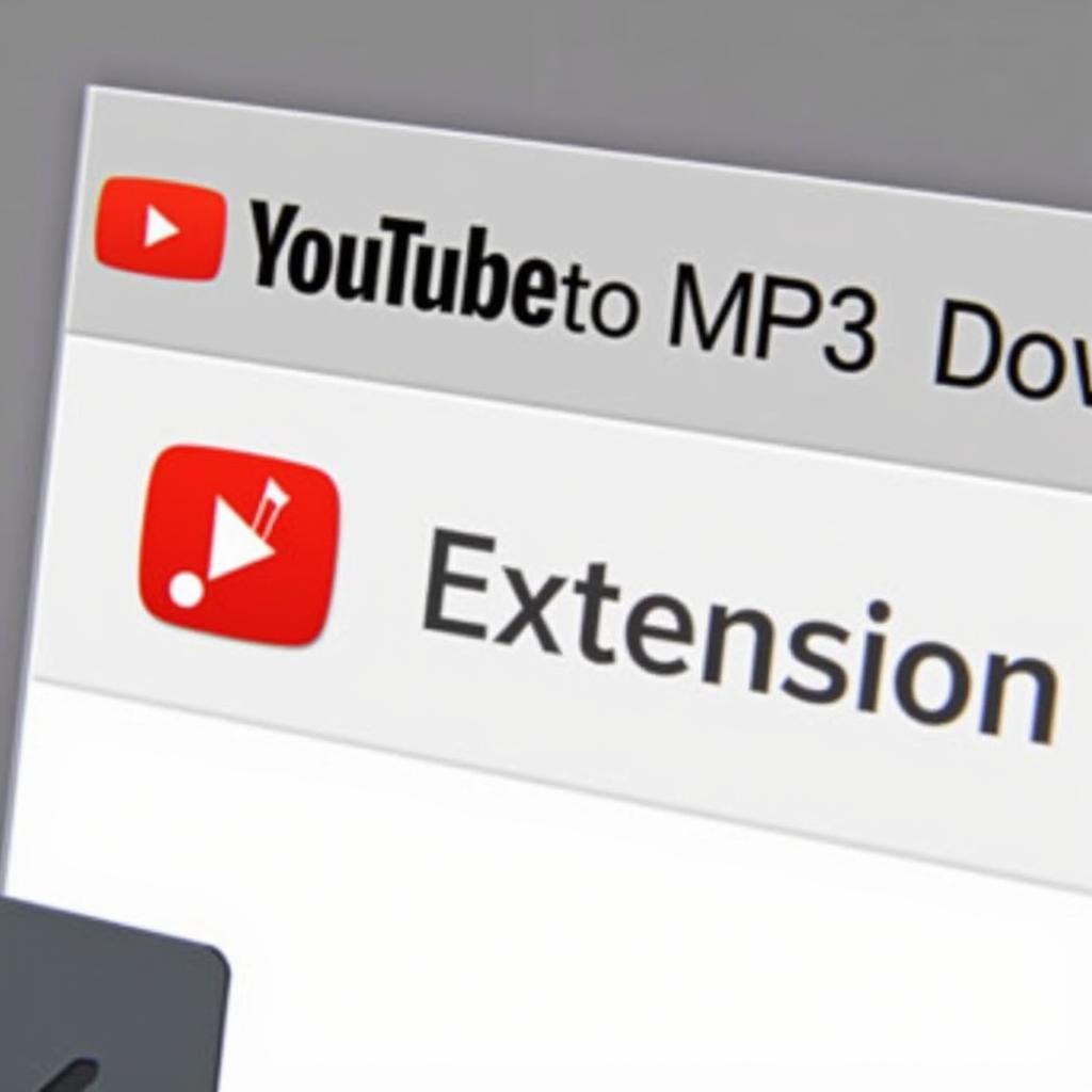 Browser extension icon for downloading YouTube to MP3