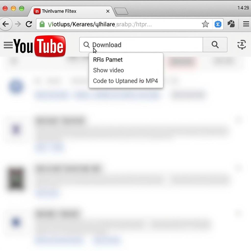 Browser extension for YouTube MP4 download